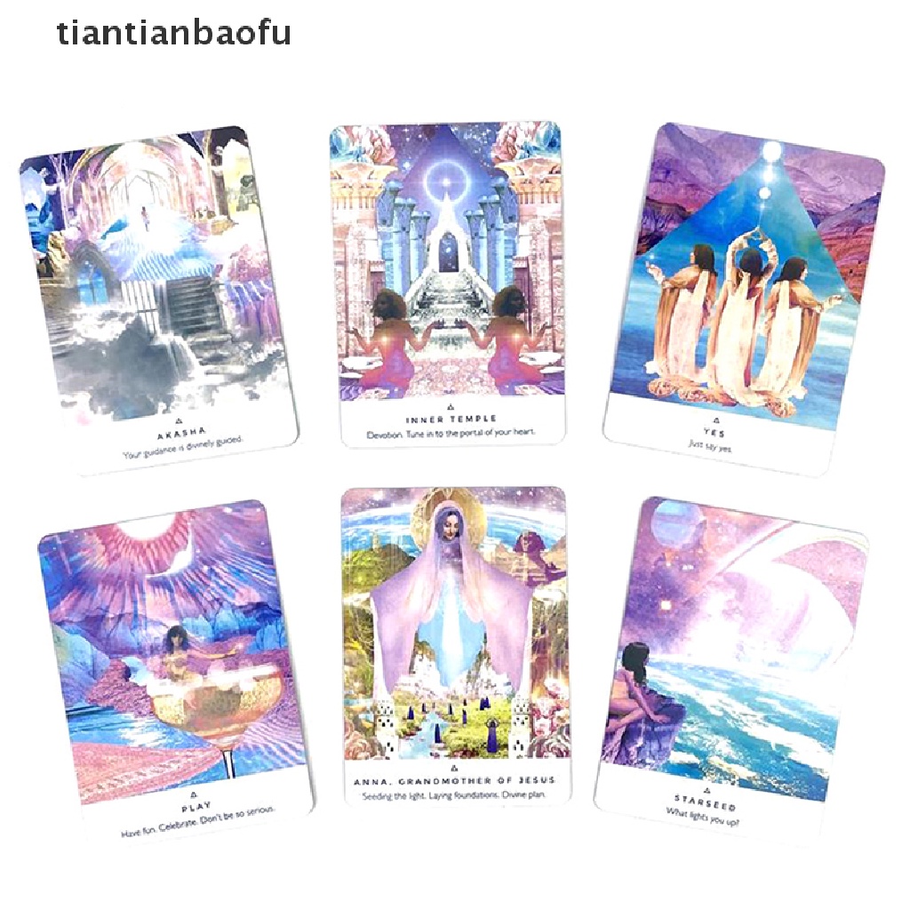 [tiantianbaofu] Besi Kotak Kerja Lampumu Oracle Tarot Ramalan Deck Party Board Game w/Butik Manual