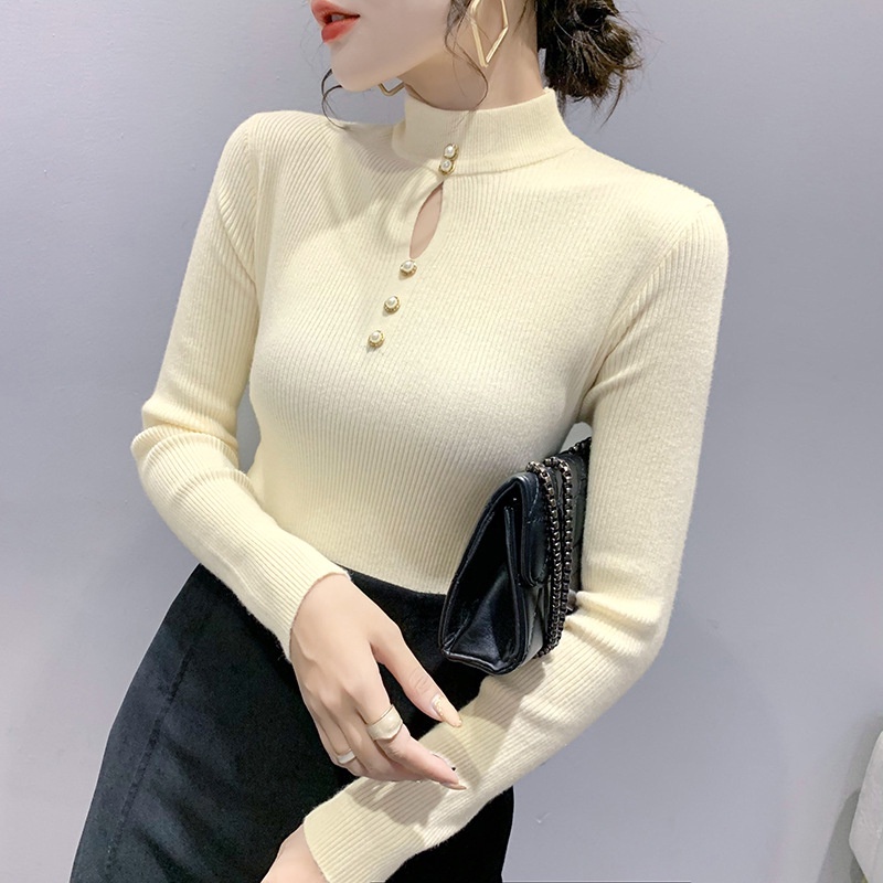 TELLY ➡️ BJ-013 Atasan Rajut Wanita Turtleneck Import Model Terbaru Premium | Kerah Tinggi Lengan Panjang Premium Korean Style