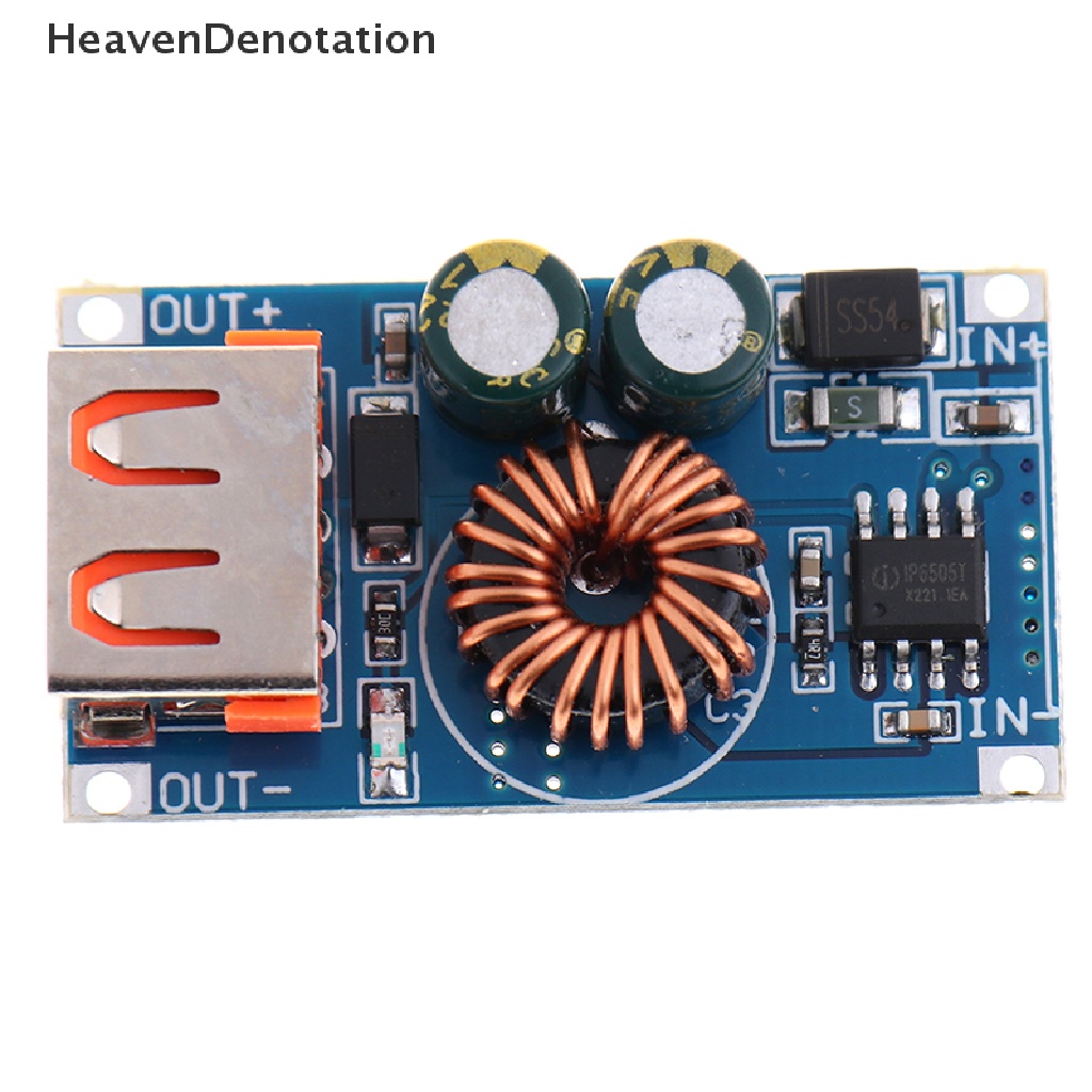 [HeavenDenotation] Modul Step Down DC USB 12V 24V Ke Telepon QC3.0 Charge Cepat Untuk Huawei Samsung HDV