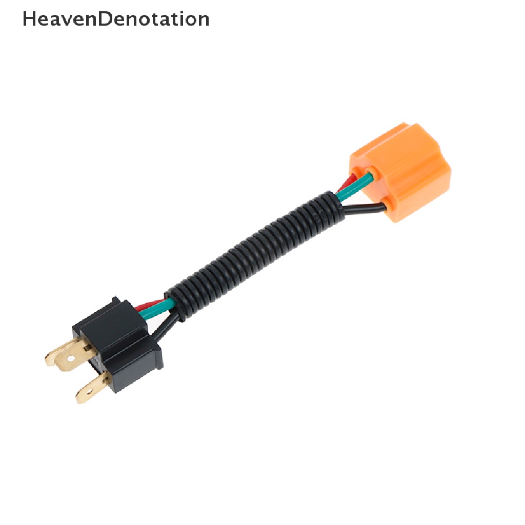 [HeavenDenotation] H4 Bohlam Lampu Kepala Soket Keramik plug connector wiring harness HDV