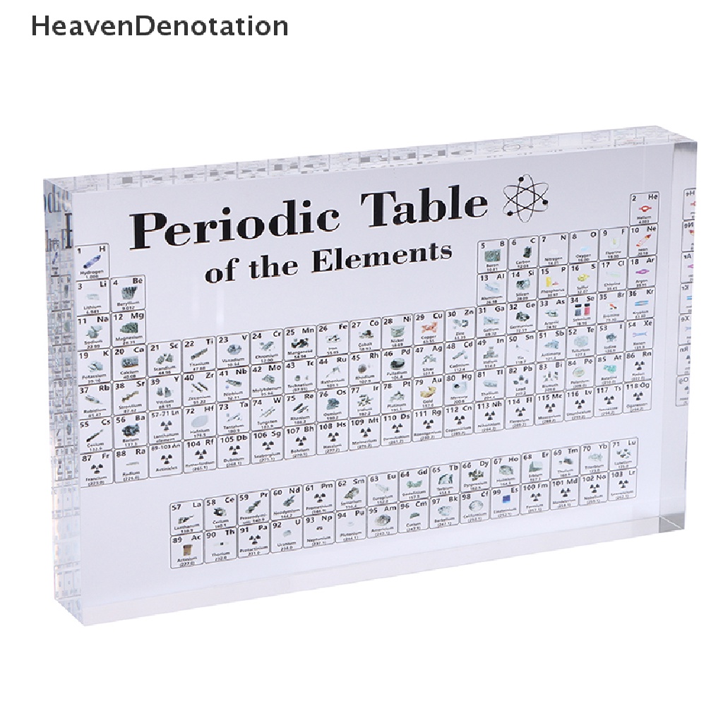 [HeavenDenotation] Meja Periodik Dengan Bahan Kimia Display Akrilik Untuk Meja Guru Sekolah  Hdv