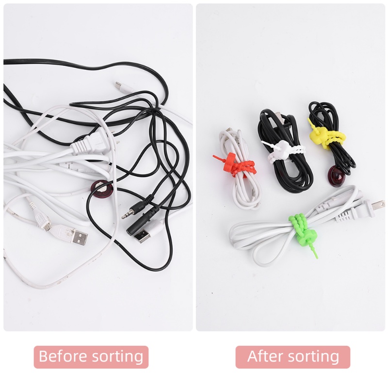 Kreatif Warna Murni Bunga Pelindung Kabel Kawat Winder/Data Line USB Charging Cord Storager Earphone Cables Organizer