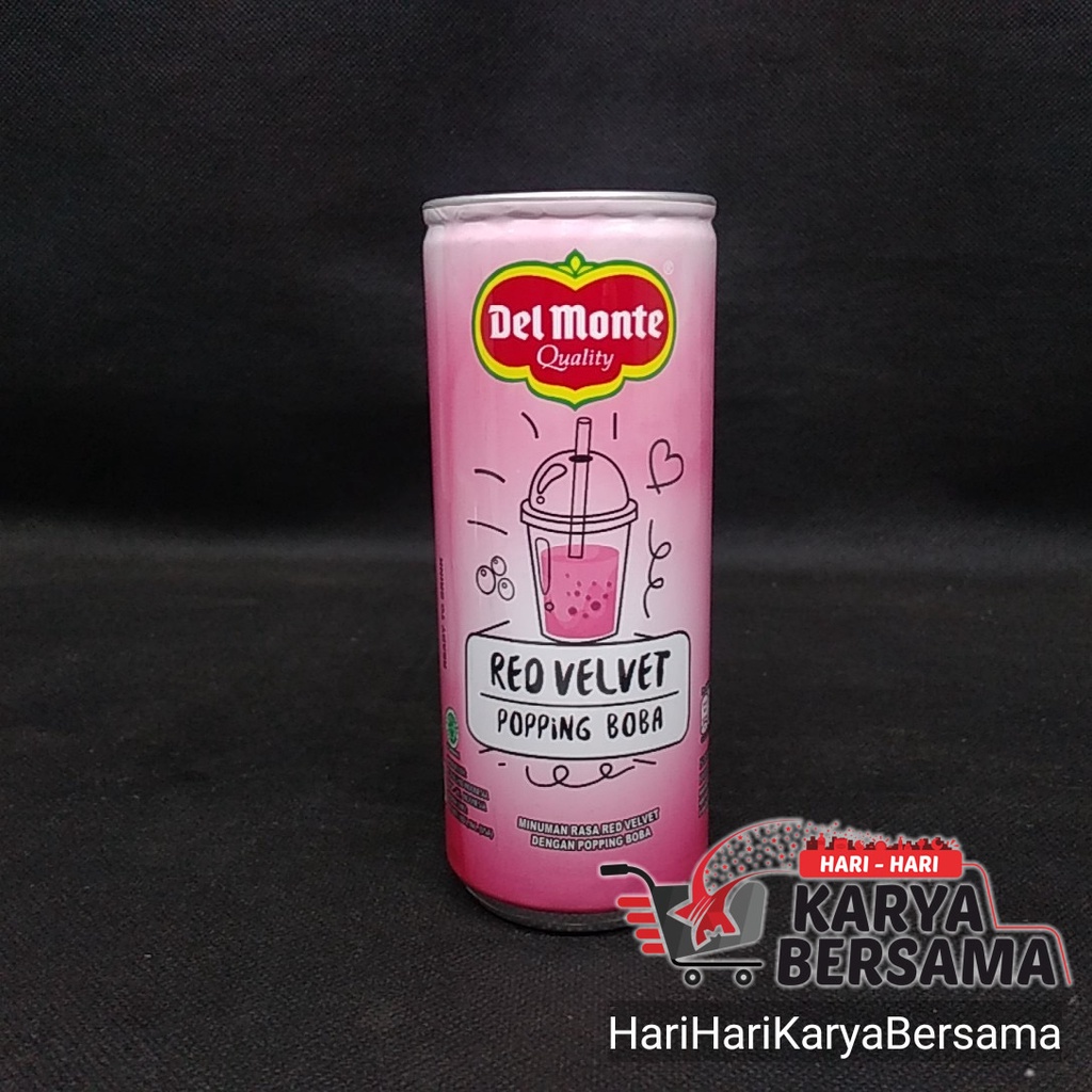 

MINUMAN DEL MONTE RED VELVET POPPING BOBA BOTOL 240ML