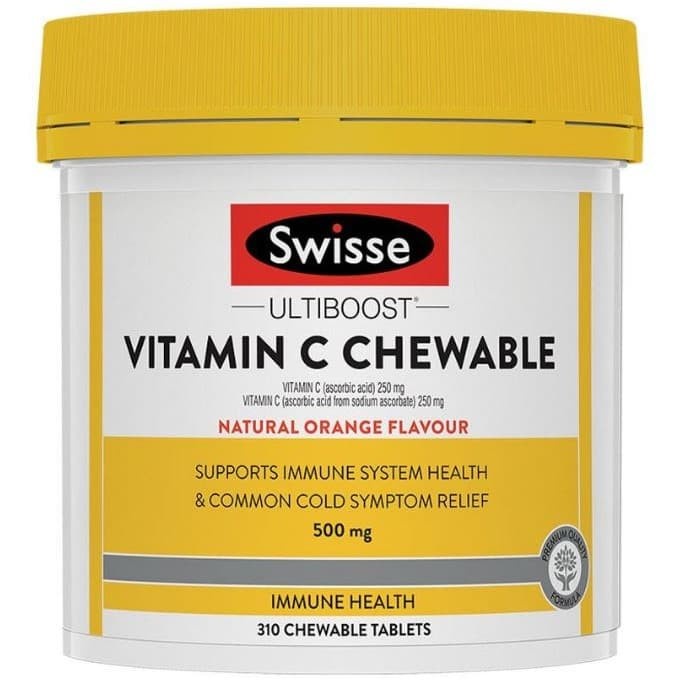 Swisse Vitamin C 500mg 310 Chewable Tablets - Original Australia