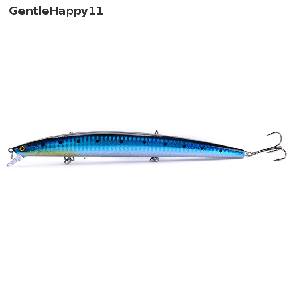 Gentlehappy 18cm 24g Besar Panjang Ikan Kecil Laut Memancing Umpan 3D Mata Kail Kuat Umpan id