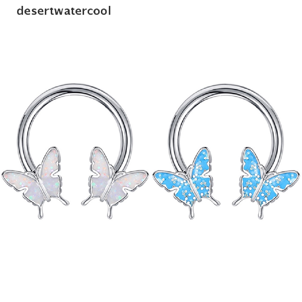 Deid Kupu-Kupu Tapal Kuda Hidung Cincin Anting Septum Cincin Tragus Daith Helix Hoop Ear Earring Nostril Jewelry Nose Ring Martijn