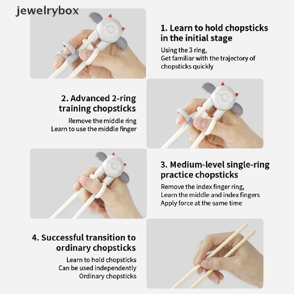 [jewelrybox] 1pc Kartun Malaikat Setan Sumpit Anak Reusable Eag Training Tools Butik