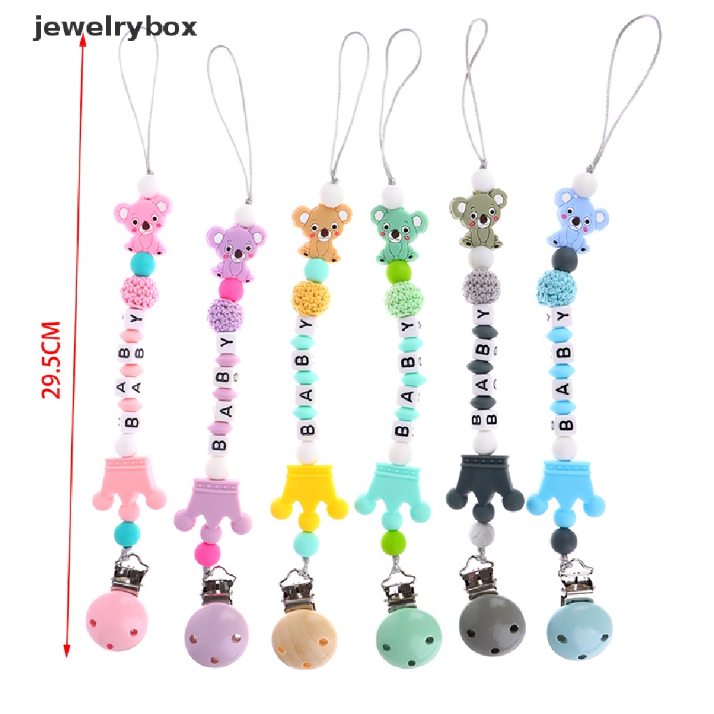 [jewelrybox] Rantai Dot Bayi Koala Silikon Dot Klip Gigi Gigi Tumbuh Rantai Gerinda Butik