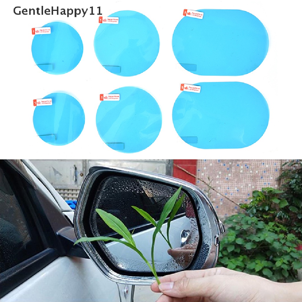 Gentlehappy 2x Kaca Spion Mobil Motor Waterproof Anti Kabut Anti Silau Film Sticker id