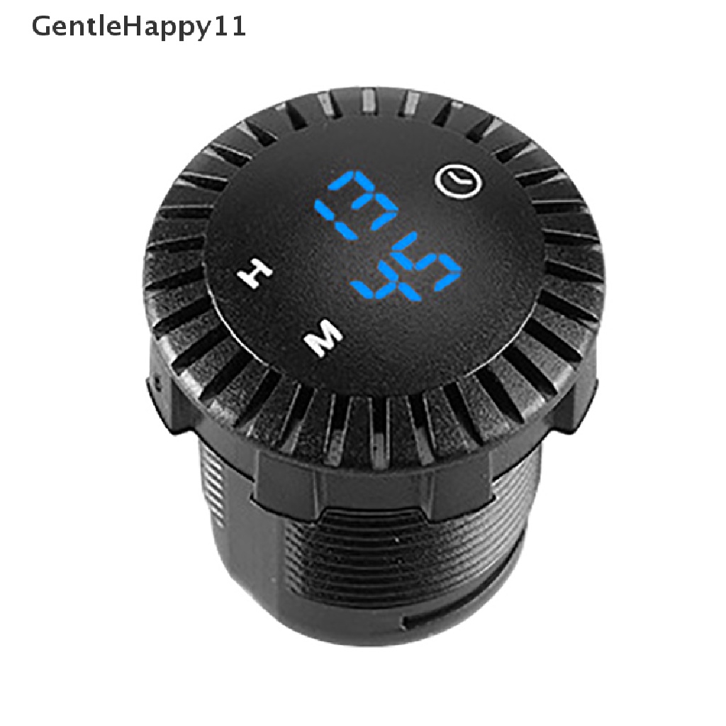 Gentlehappy 12V/24V Otomotif Mobil Perahu Motor Touch Digital Clock LED Display Alat id