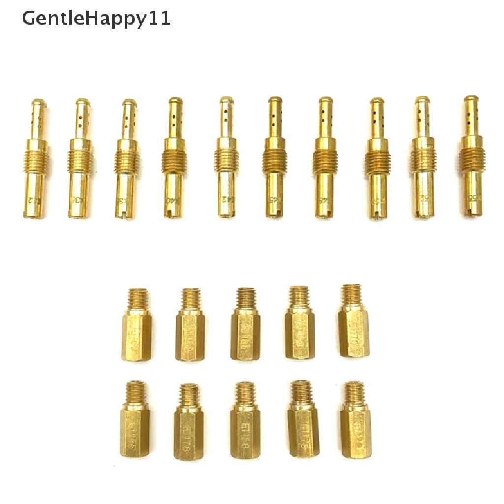 Gentlehappy 20PCS Carburator Main Jet &amp; Slow/Pilot Jet Kit Set Untuk PWK Keihin OKO CVK type id