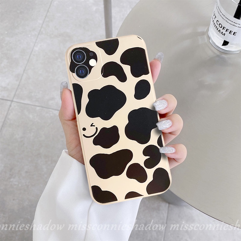 Infinix Smart6 5 4 Plus Note11 12pro 12 G96 8 12 2023 Hot 10Lite 11s 20s 11 9 8 12 12i 20 10t 10s Hot 10 12 11 9 Play Casing Motif Smiley Leopard Anti Jatuh Shockproof Tpu Sarung