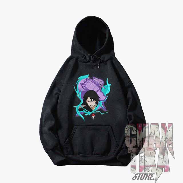 Jaket Hoodie Anak Sasuke Naruto Sablon Motif Bordir Keren - Hoodie Anak Sasuke- Hoodie Kids Bandung