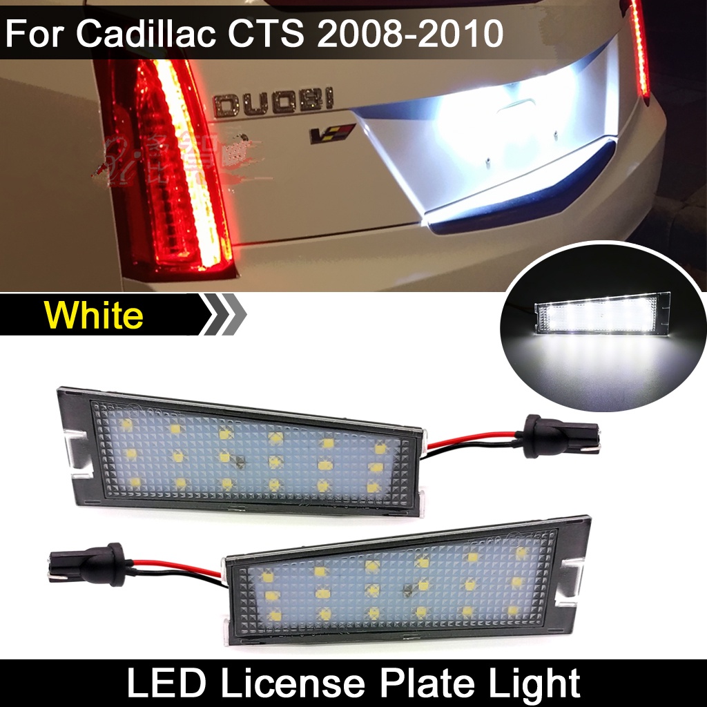 2pcs Lampu Plat Nomor Plat LED Putih Kecerahan Tinggi Untuk Cadillac CTS 2008 2009 2010