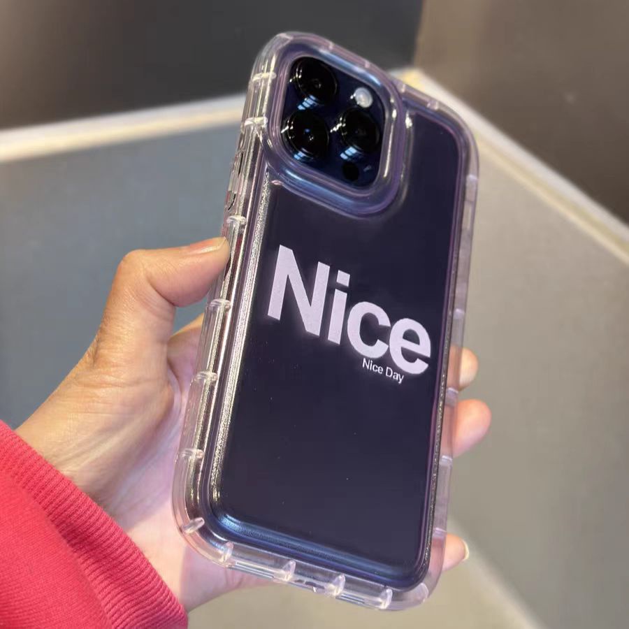 IPHONE Casing Ponsel Iphone11 Cocok Untuk 14 14pro 14plus 13 13mini 13pro 13prm iPhone12 7Plus 8Plus Xr XS 13 12mini Pro Max Empat Sudut Casing Ponsel Transparan Tahan Guncangan