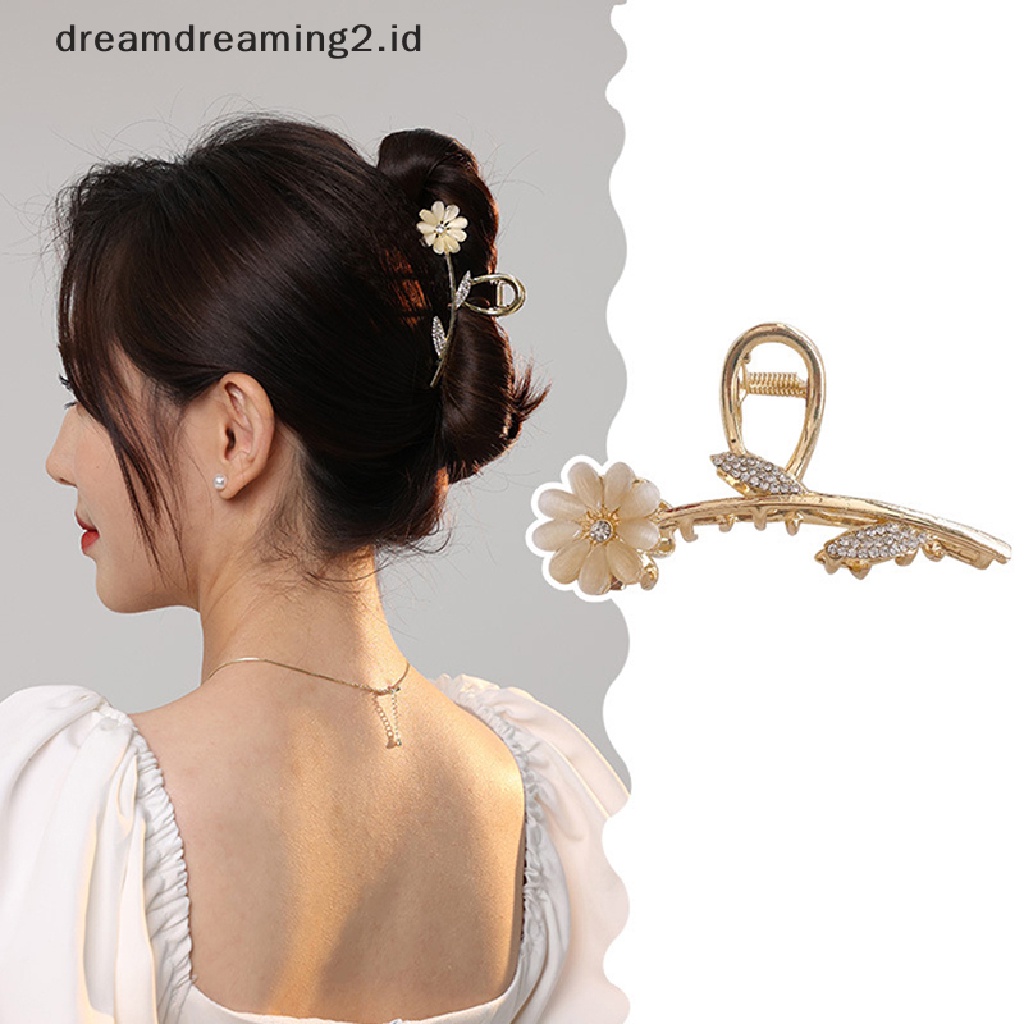 (dream) Wanita Bunga Berongga Geometris Rambut Claw Headband Hairpin Aksesoris Rambut//
