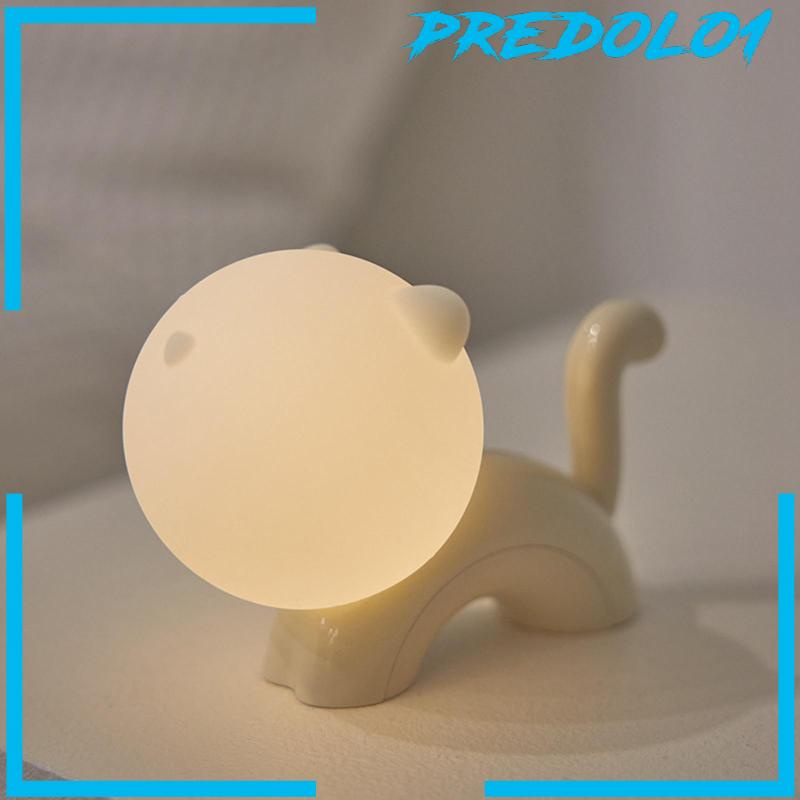[Predolo1] Kucing Silikon Lampu Malam Hadiah Ulang Tahun Nursery Table Lamp Bedside Table Lamp