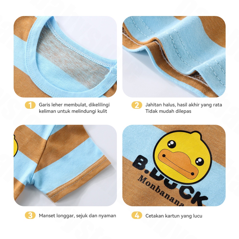 Halo Baby Baju Anak Set/Setelan Baju Anak Set 1-3 Tahun/Pakaian Anak set kaos motif