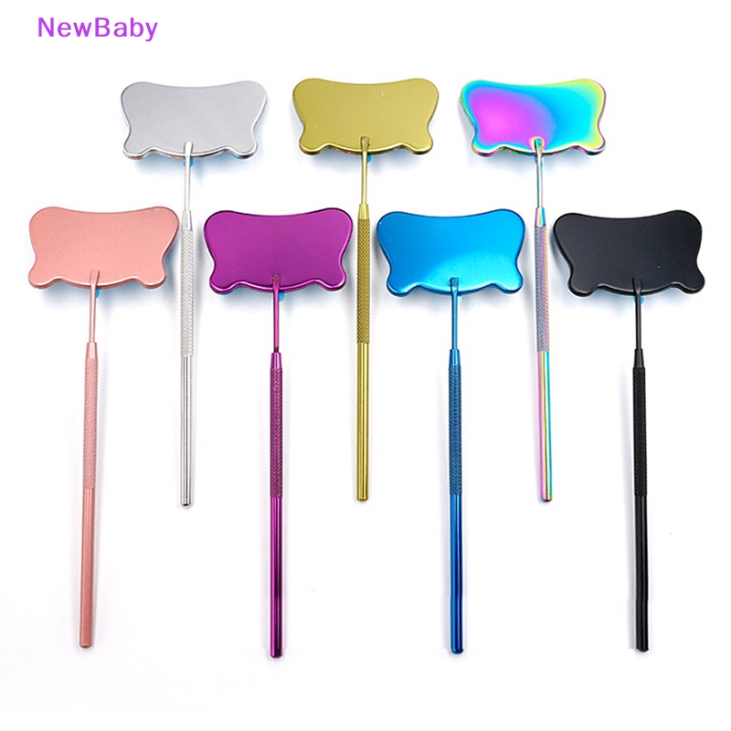 Newbaby 1PC Cermin Ekstensi Bulu Mata Gagang Eye Lashes Makeup Inspection Alat Kecantikan ID