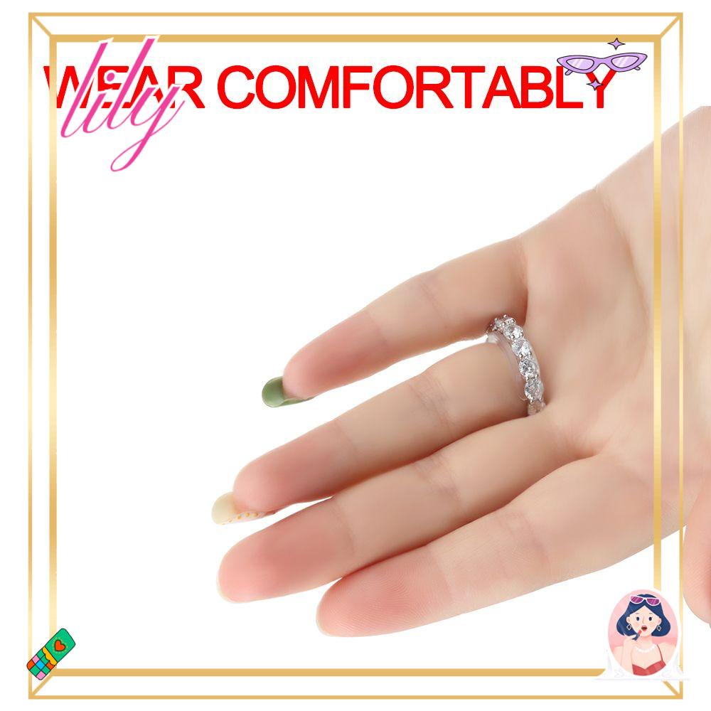 Lily 8pcs Ring Adjuster Aksesoris Cincin Invisible Ring Size Klip Ring Transparan Adjuster Ring Adjustment Pad