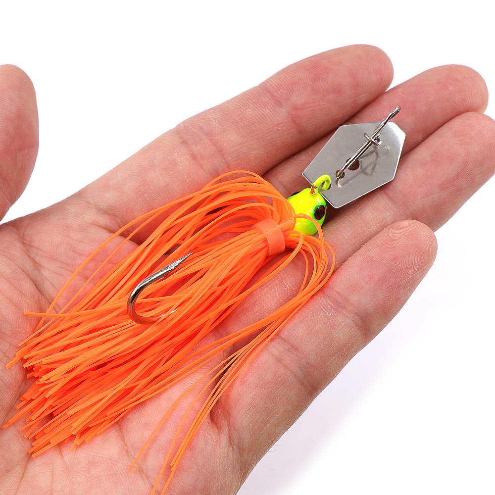 Memancing Spinnerbait 7.8cm 10.6g Umpan Pancing Bass Fishing Buzzbait Multicolor Bass Trout Salmon Metal Spinner Umpan Renang Jigs