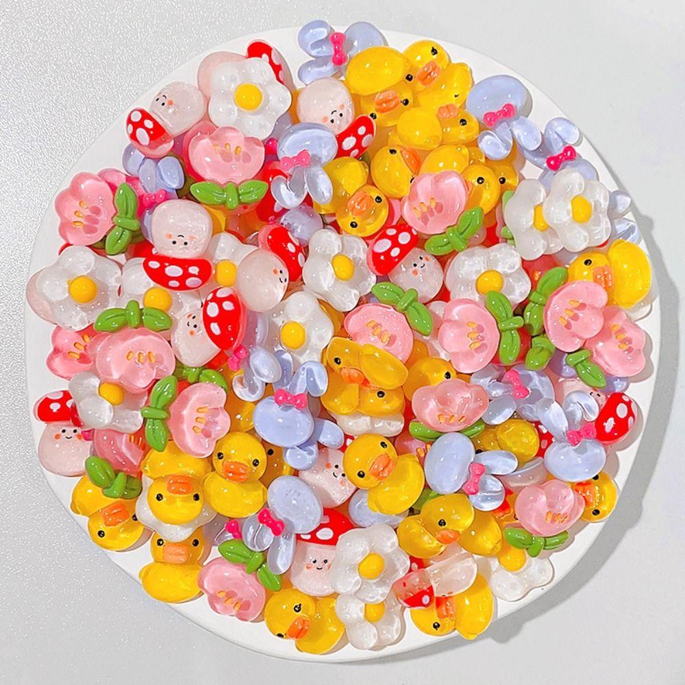 Quinton Diy Resin Patch Kawaii 10pcs Dekorasi Ponsel Case Aksesoris Resin Dilapisi Kuromi Mini Figure Diy Scrapbooking Handmade Bahan Cinnamoroll Diy Kerajinan Goo Card Bahan