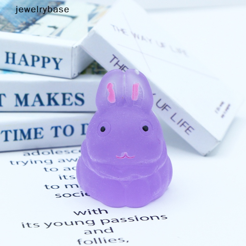 [jewelrybase] 1pc luminous cute rabbit Microlandscape Sukulen DIY Hias Butik