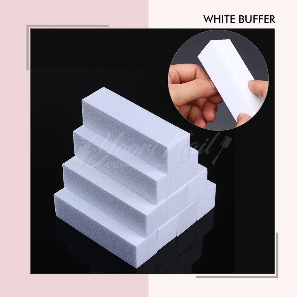 White buffer sanding bufer buffer nail art gel buffer kasar