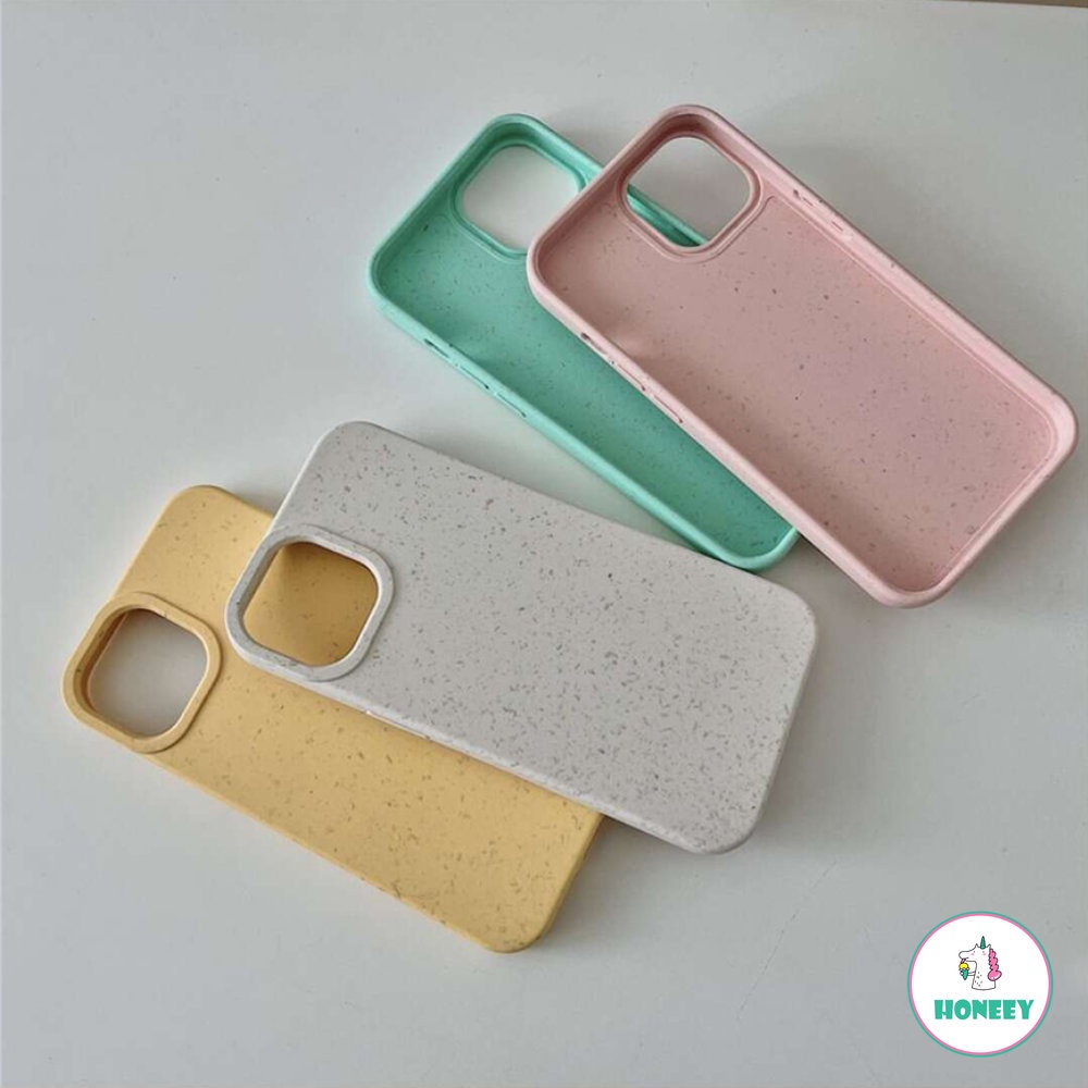 Casing Ponsel Silikon Cair Untuk Iphone14 13 12 11 Pro Max Matte Wheat Straw Cover Untuk iphone X XR XS Max6 7 8 Plusbumper Shockproof Case