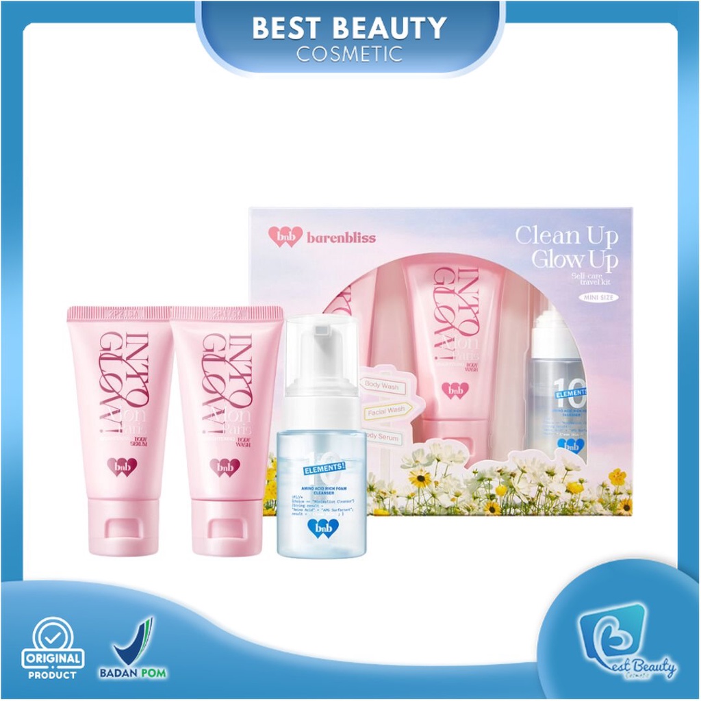 ★ BB ★ BNB barenbliss 2X Brightening Power Starter Kit - Clean Up Glow Up - Self Care Travel Kit