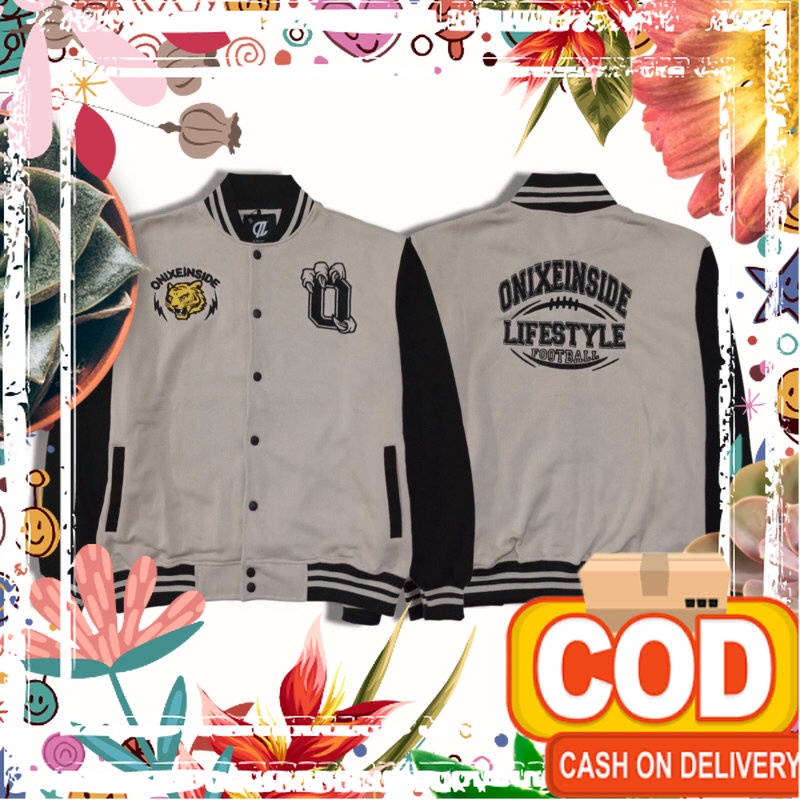 (NEW ARTICLE) BRAVE EFFECT Varsity Jacket Jaket Varsity Vintage Pria Wanita Premium High Quality Dis