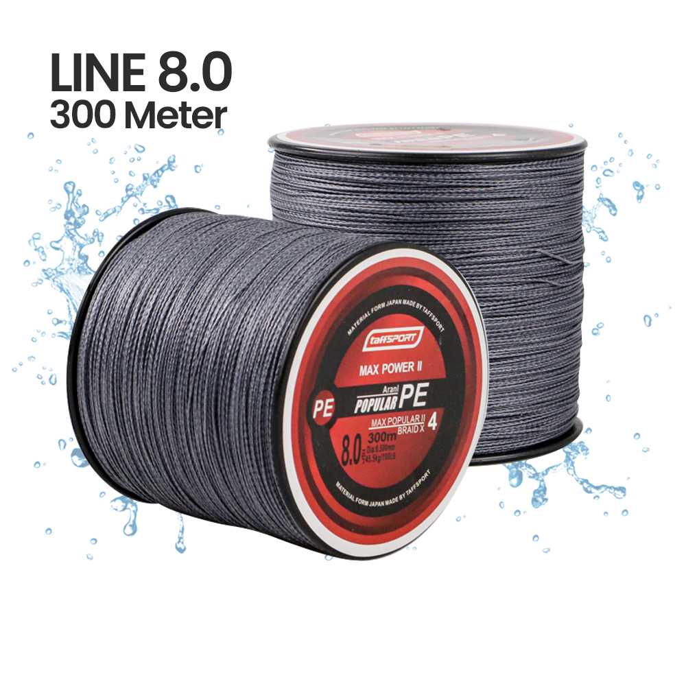Senar Benang Tali Pancing PE Braided Thick Line 300M - BLTP Tali Pancing Kuat Tali Pancing Strike Ta