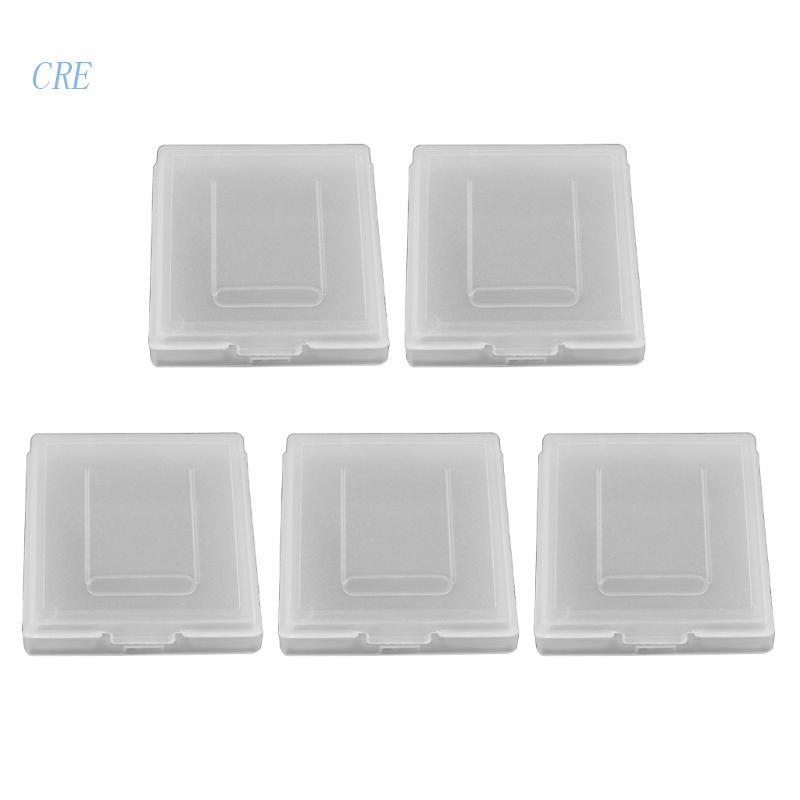 Cre 5Pc Case Tempat Penyimpanan Kartu Game Untuk GBC GBP Game Card Transparan-Organizer Box Portable Dustproof Case Game Acces