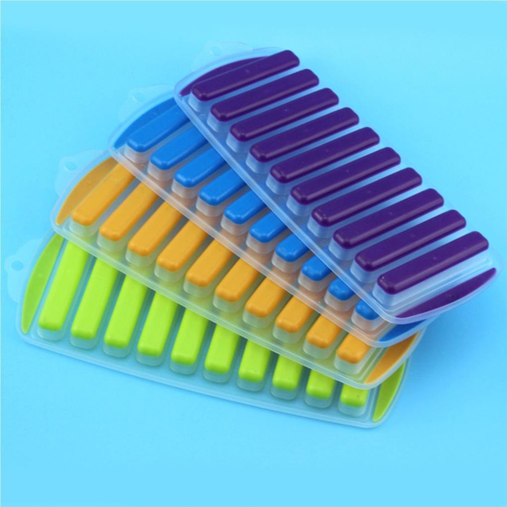 Silicone Ice Stick Cube Tray Mudah Push and Pop Out Cetakan Es Stik Kubus Botol Air Ice Stick Tray Untuk Olahraga Dan Botol Air