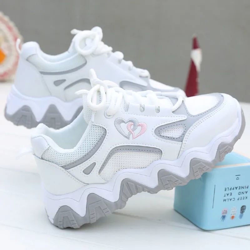HS Sepatu Sneaker Wanita Import PU Premium SP 101