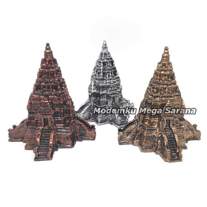 Hiasan Dekorasi Aquascape Aquarium Miniatur Candi Prambanan 4 Pintu