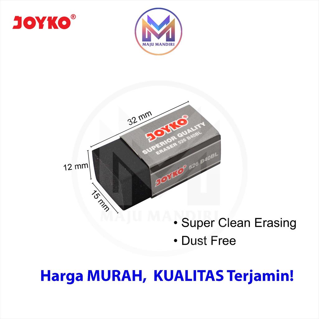 

Penghapus Joyko B40 Putih Hitam / Eraser Isi 40 PCS Black White