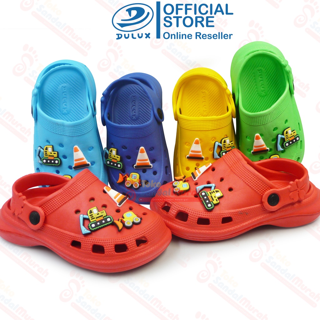 Toko Sendal Murah - Sandal Jelly Uk 25-30/ Sandal Anak Tempelan Beko/ Sandal Cocok Untuk Jalan-Jalan/ Sandal Crocs Desain Menarik/ [ Toko Sendal Murah M 805 D-TR ]