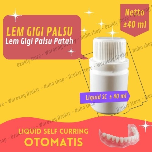 Lem Gigi Palsu Lem Gigi Patah Tahan Lama Gigi Permanen Lem Gusi Palsu - liquid