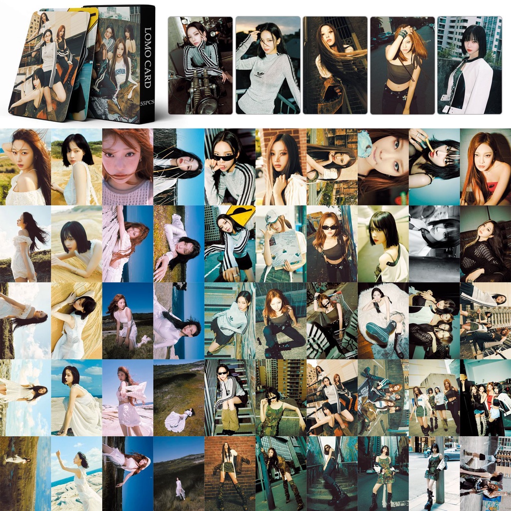 55pcs/box AESPA MY WORLD Photocards KARINA NINGNING GISELLE WINTER Kartu Lomo Kpop Postcards