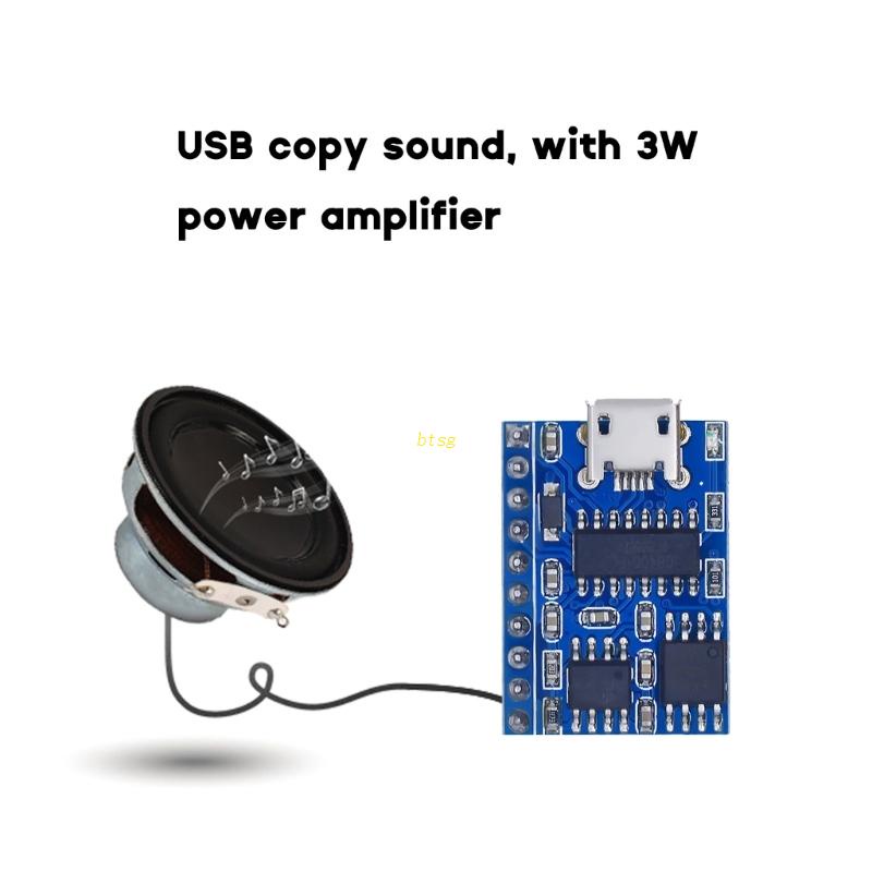 Btsg JQ8400-FL-10P USB Serial Port Control Langsung Copy MP3 Suara Voice 32M Modul Memori
