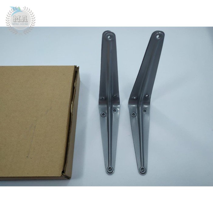 Siku Rak Abu Abu 5&quot; x 6&quot; ( 125mm x 150mm ) Folding Bracket Per 1Psg