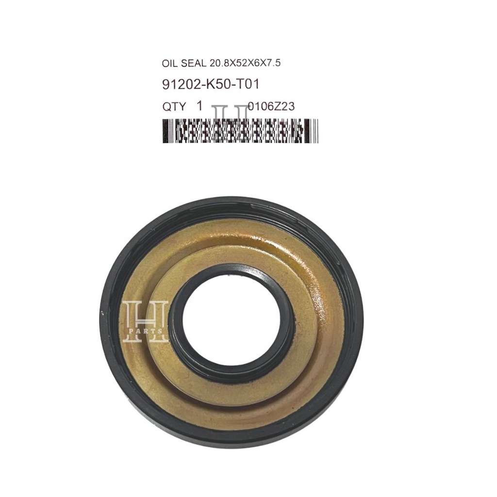 SEAL KREK KRUK AS KIRI OIL SEAL 20.8X52X6X7.5 BEAT SCOOPY VARIO 110 ESP 91202-K50-T01 ASLI ORIGINAL AHM HGP HONDA