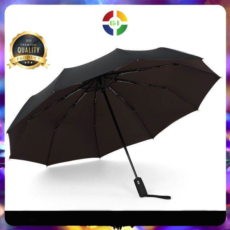 Payung Lipat Double Layer Umbrella Black