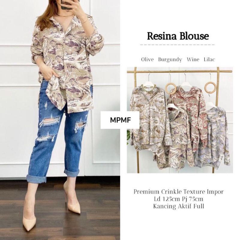 RESINA Blouse ORI MPMF | Premium Crinkle
