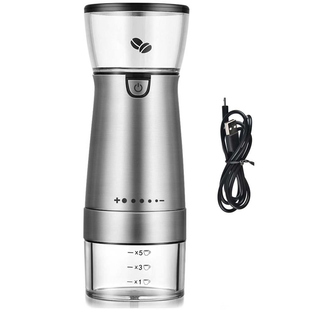 Coffee Grinder USB Elektrik Pepper Mill Portable Adjustable Bean Handheld Mesin Penggiling Kopi