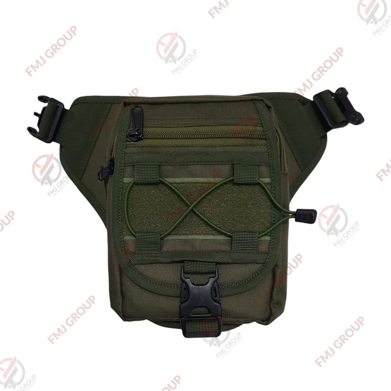 Tas Paha Selempang Waist Bag / Tas Selempang Pinggang Hijau Army / Tas Pinggang