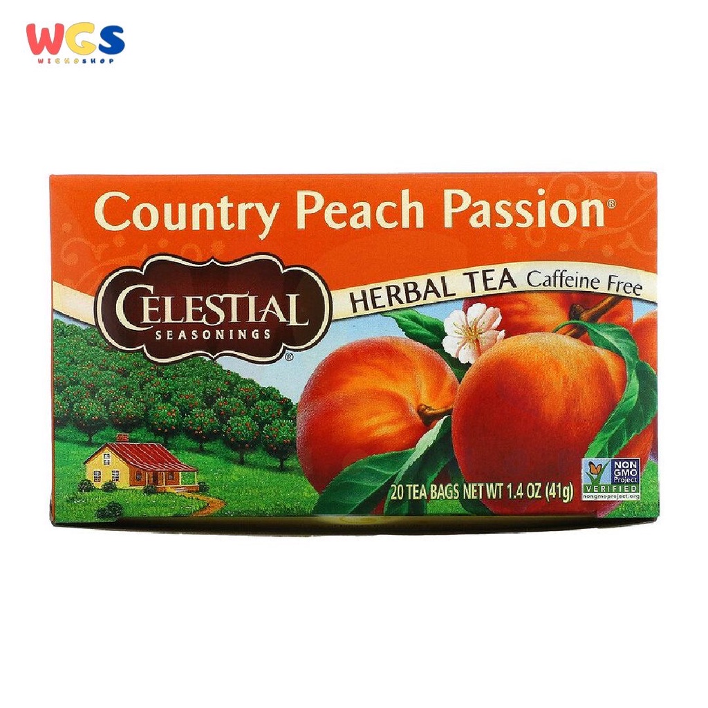 Celestial Seasonings Country Peach Passion Herbal Tea 20s x 2.05g