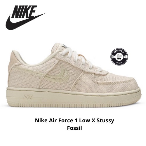 Nike Air Force 1 Low X Stussy Fossil - 36