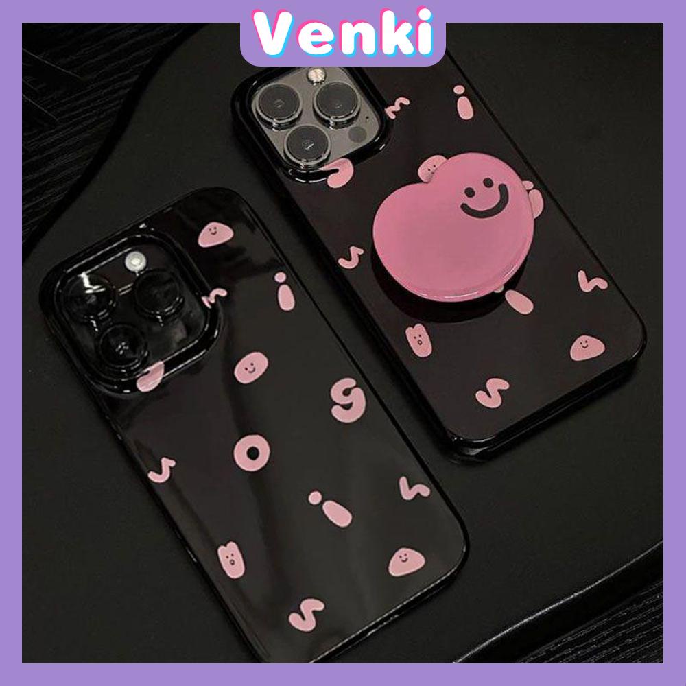 Venki - Untuk Iphone11 iPhone Case Hitam Glossy TPU Soft Case Kamera Perlindungan Shockproof Alfabet Inggris Kompatibel Dengan Iphone14 13 Pro max 12 Pro max xr xs max 7Plus 8Plus